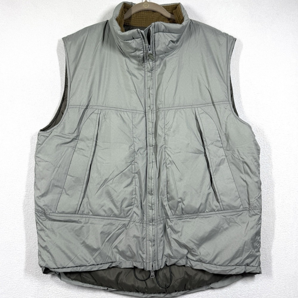 Halys Sekri PCU Level 7 Vest Size Large L7 Insulated Nylon Green Military USA